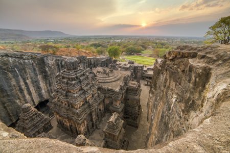Kailas Temple in Ellora Caves Complex.